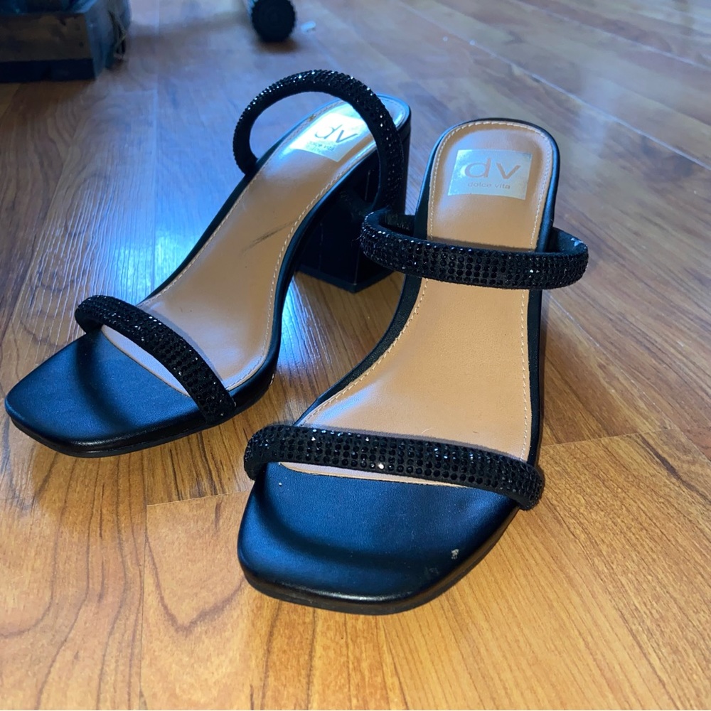 Dolce Vita Black Sparkly Heels